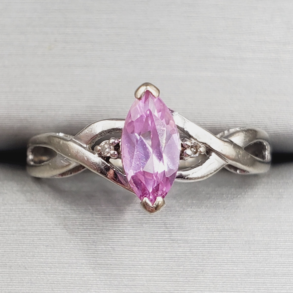 10k Pink Topaz Ring